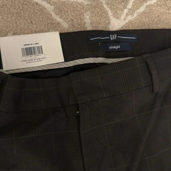 Gap straight stretch, checkered work pants NWT 8 - Picture 2 of 6
